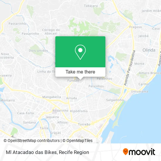 Ml Atacadao das Bikes map