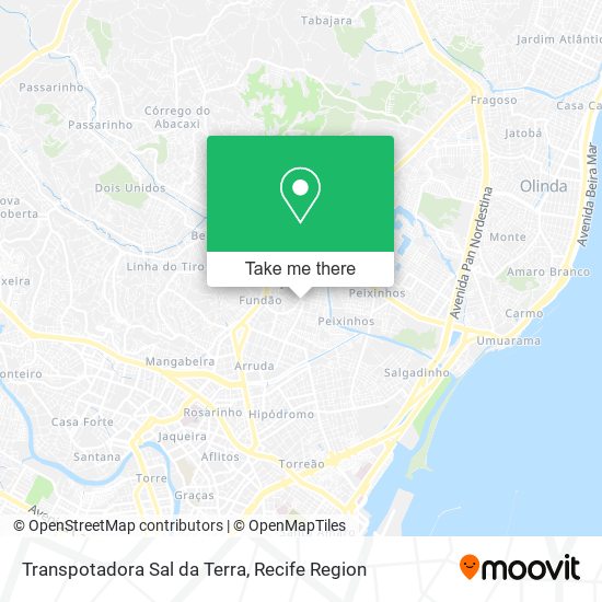 Transpotadora Sal da Terra map