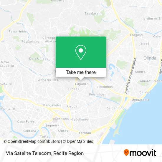 Via Satelite Telecom map