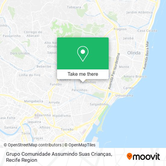 Grupo Comunidade Assumindo Suas Crianças map