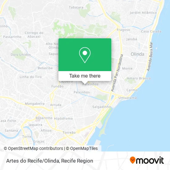 Artes do Recife/Olinda map