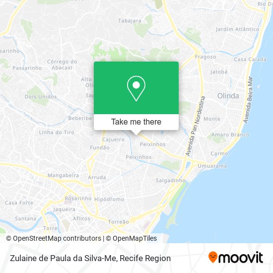 Zulaine de Paula da Silva-Me map