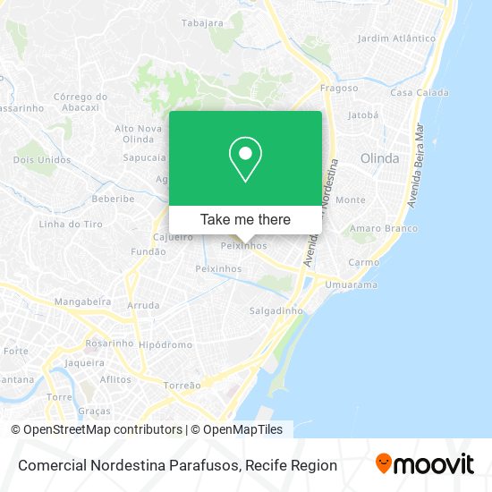 Comercial Nordestina Parafusos map