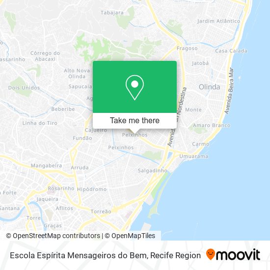 Escola Espírita Mensageiros do Bem map