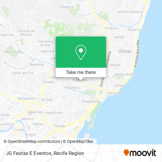 JG Festas E Eventos map