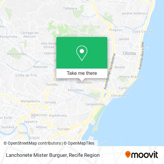 Lanchonete Mister Burguer map