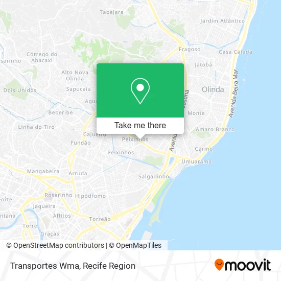 Transportes Wma map
