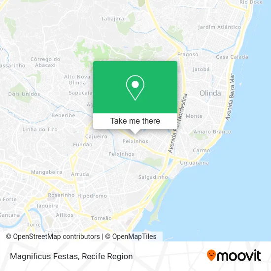 Magnificus Festas map