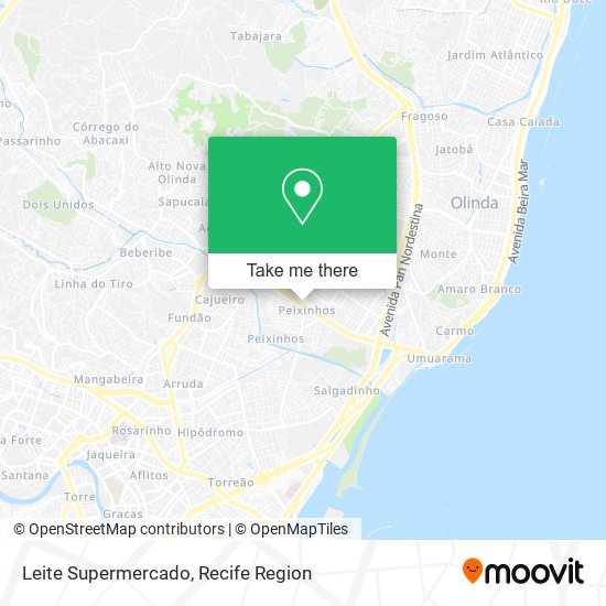 Leite Supermercado map