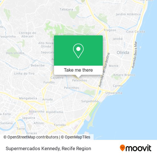 Supermercados Kennedy map