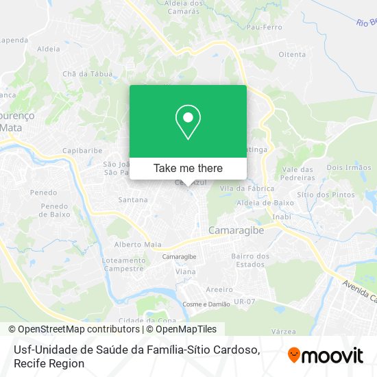 Mapa Usf-Unidade de Saúde da Família-Sítio Cardoso