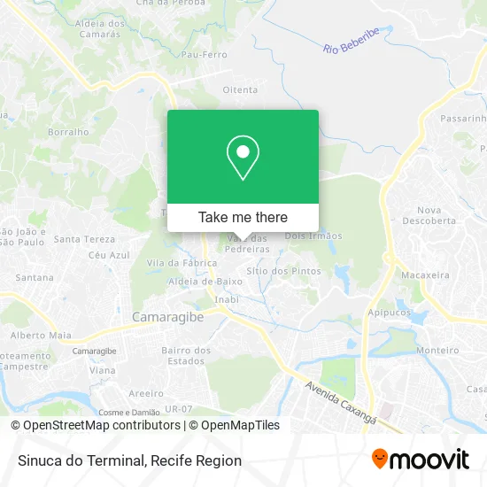 Sinuca do Terminal map