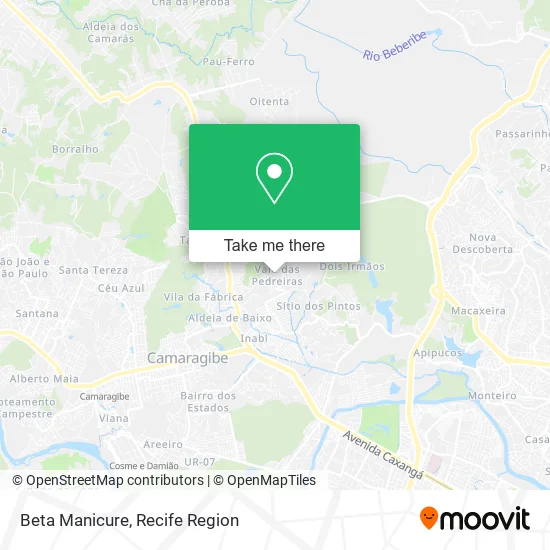 Beta Manicure map