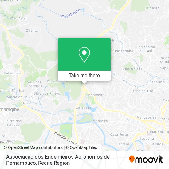 Associação dos Engenheiros Agronomos de Pernambuco map