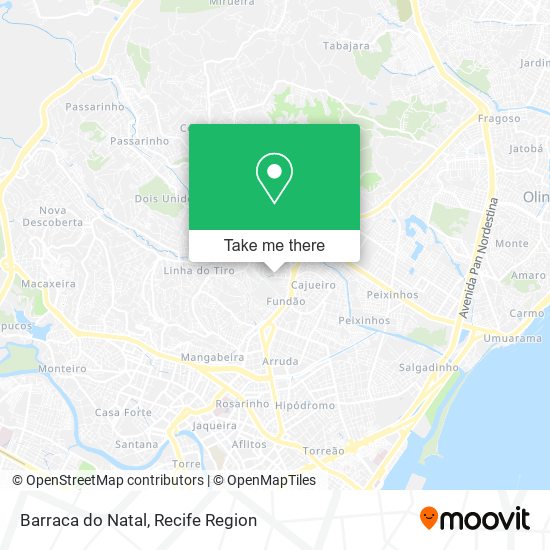 Mapa Barraca do Natal