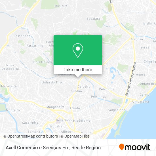 Axell Comércio e Serviços Em map