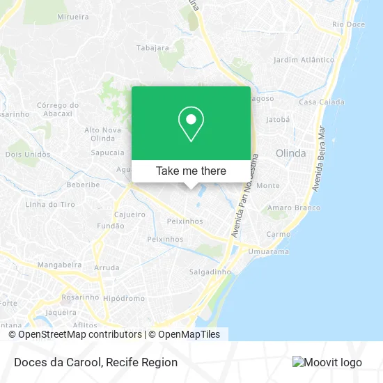 Doces da Carool map