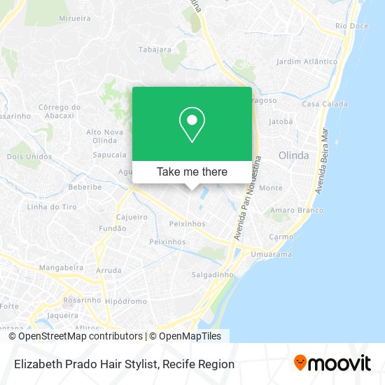Elizabeth Prado Hair Stylist map