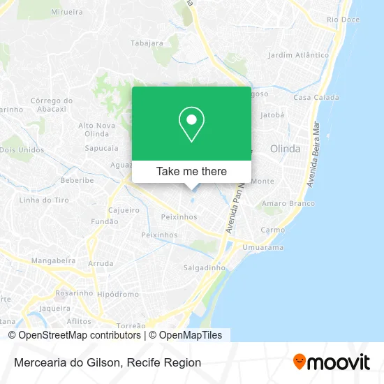 Mercearia do Gilson map