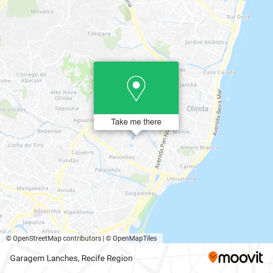 Garagem Lanches map