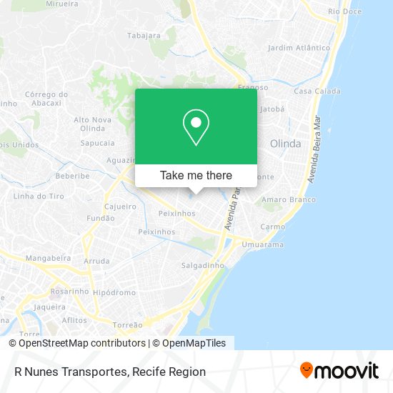 R Nunes Transportes map