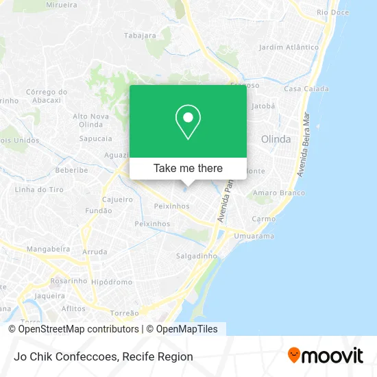 Jo Chik Confeccoes map