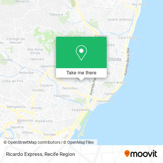 Ricardo Express map