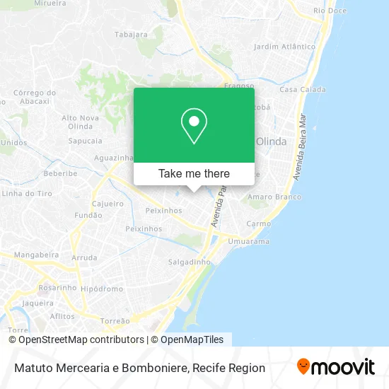 Matuto Mercearia e Bomboniere map