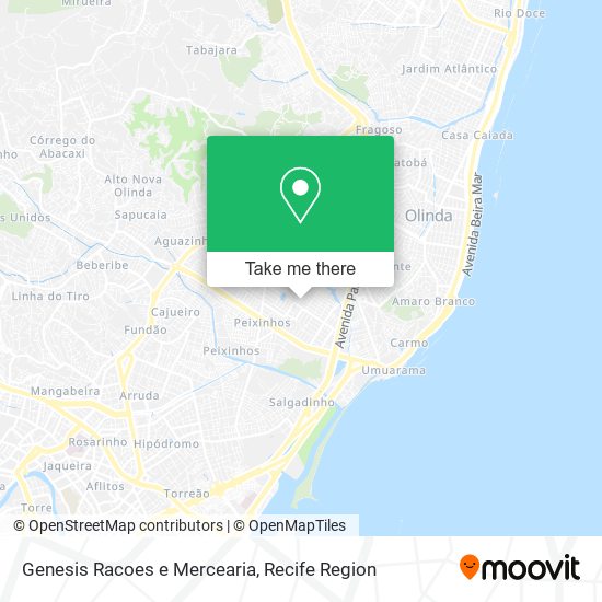 Genesis Racoes e Mercearia map