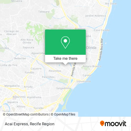 Acai Express map