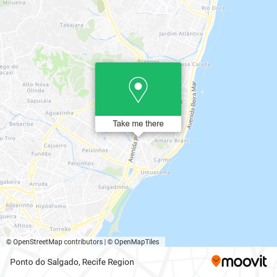 Ponto do Salgado map