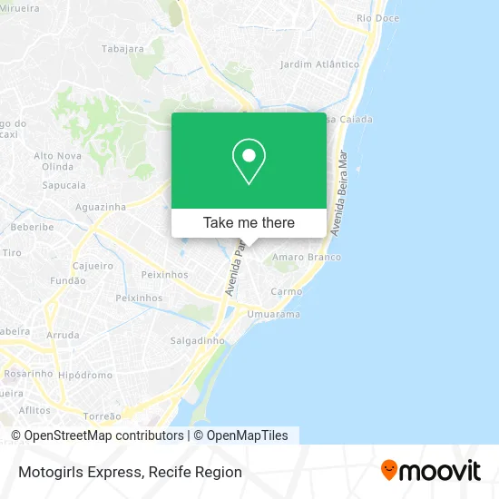 Motogirls Express map