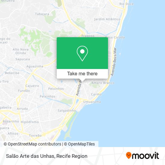 Salão Arte das Unhas map