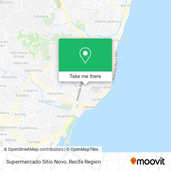 Supermercado Sitio Novo map