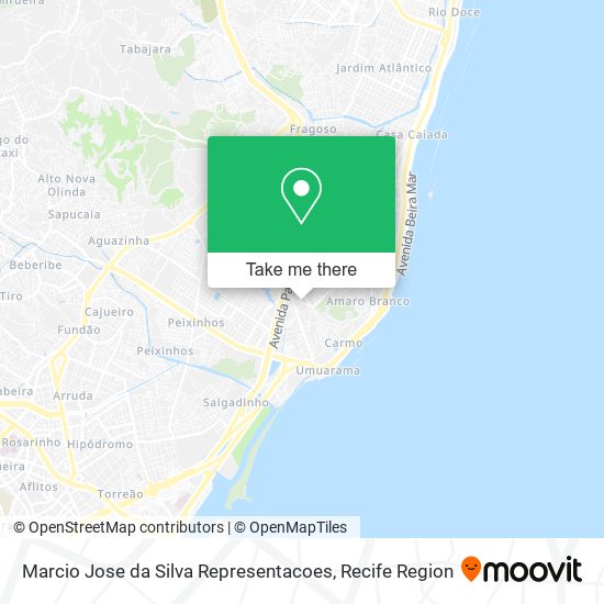 Marcio Jose da Silva Representacoes map