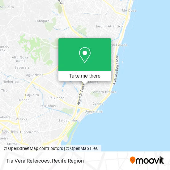 Tia Vera Refeicoes map