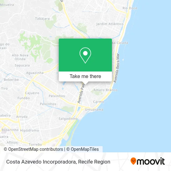 Costa Azevedo Incorporadora map