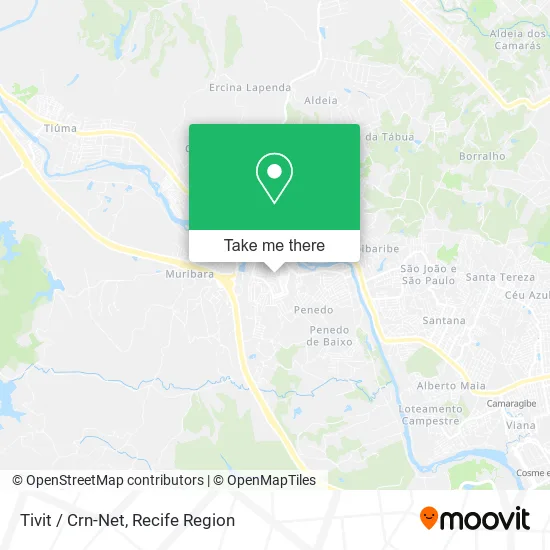 Tivit / Crn-Net map