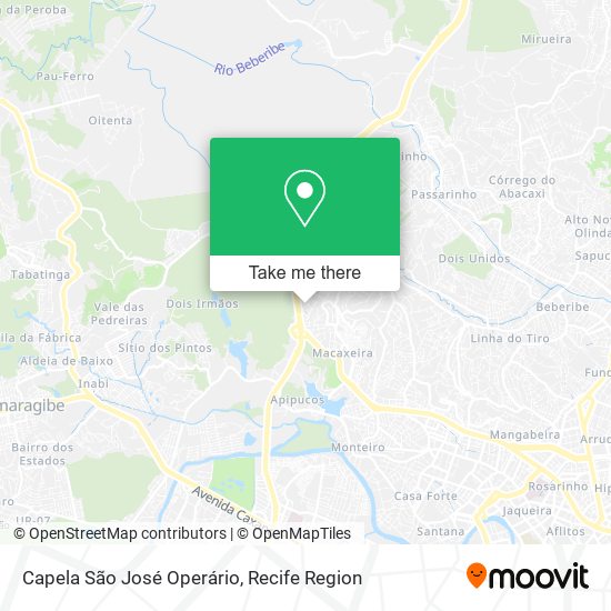 Capela São José Operário map