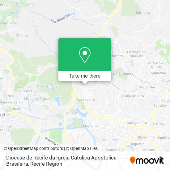Diocese de Recife da Igreja Catolica Apostolica Brasileira map