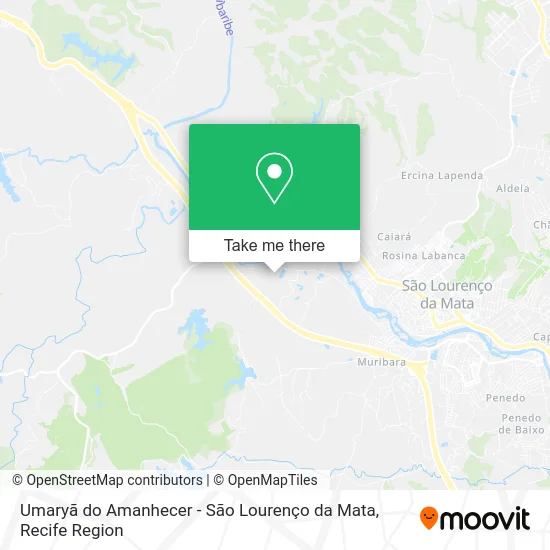 Umaryã do Amanhecer - São Lourenço da Mata map