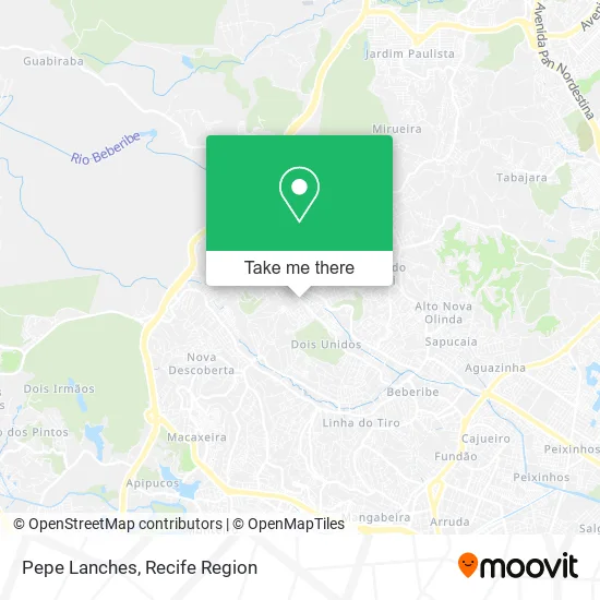 Pepe Lanches map