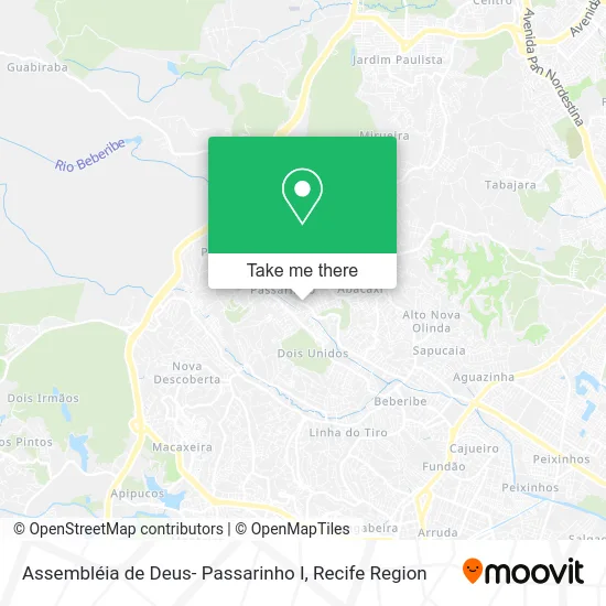 Assembléia de Deus- Passarinho I map