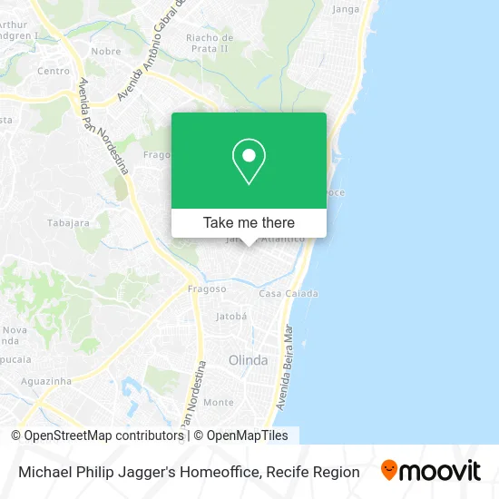 Michael Philip Jagger's Homeoffice map