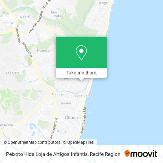 Peixoto Kids Loja de Artigos Infantis map