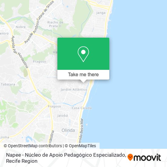 Napee - Núcleo de Apoio Pedagógico Especializado map