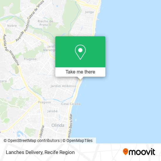 Lanches Delivery map