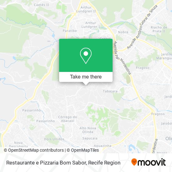 Restaurante e Pizzaria Bom Sabor map