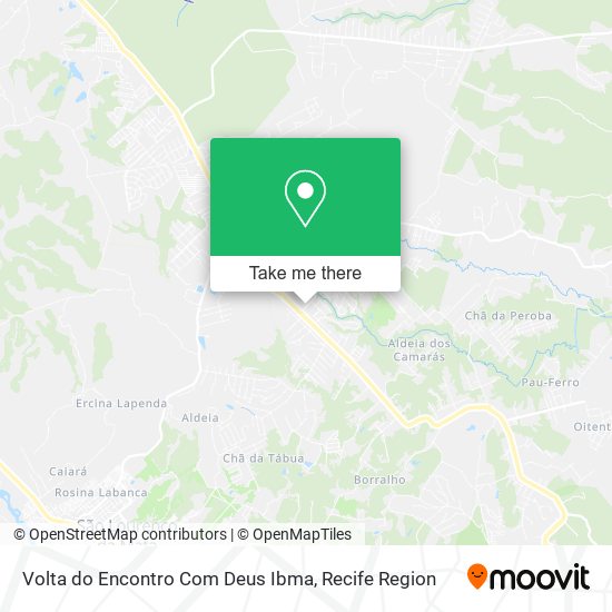 Volta do Encontro Com Deus Ibma map