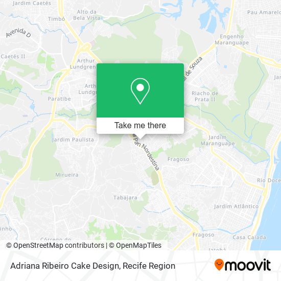 Adriana Ribeiro Cake Design map